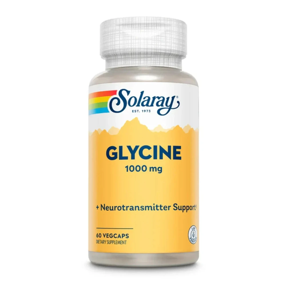 Гліцин Solaray Glycine Free Form 1000 mg - 60 vcaps
