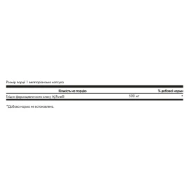 Гліцин Swanson Glycine 500 mg - 60 vcaps