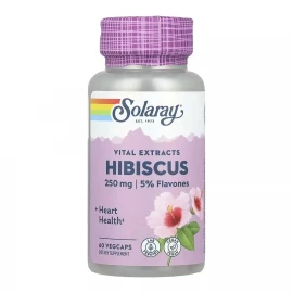 Екстракт квітів гібіскуса Solaray Hibiscus Flower Extract 250 mg - 60 vcaps