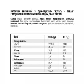 Енергетичні батончики Space Food Space Bite Nut Bar - 10x40 g 