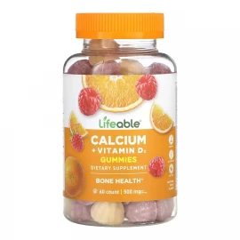 Кальцій з вітаміном D Lifeable Calcium + Vitamin D Adult - 60 gummies