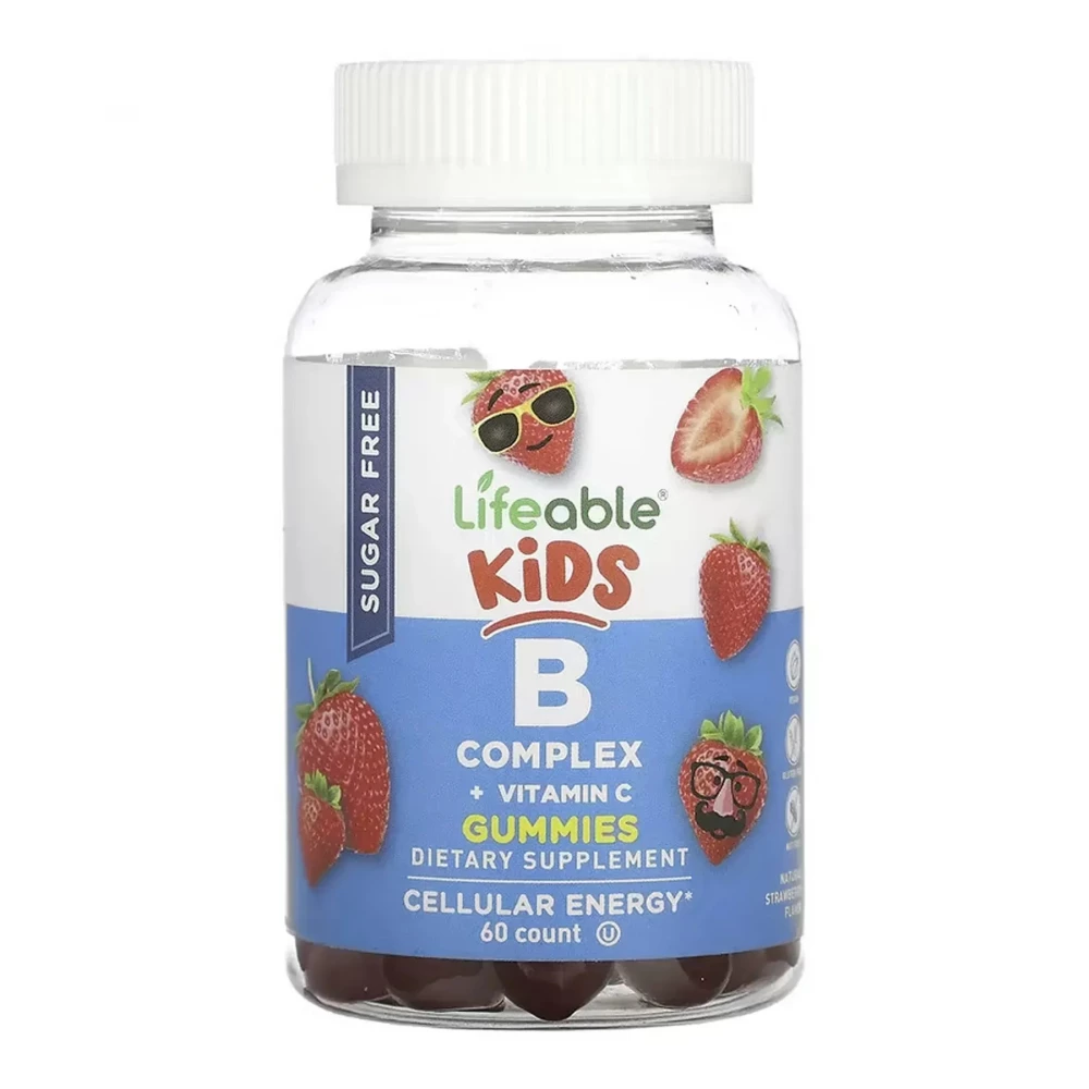 Комплекс вітамінів Lifeable B Complex + Vitamin C Kids Sugar Free — 60 gummies
