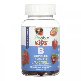 Комплекс вітамінів Lifeable B Complex + Vitamin C Kids Sugar Free — 60 gummies
