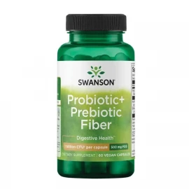 Комплекс пробиотиков и пребиотиков Swanson Probiotic+ Prebiotic Fiber 1 Billion Cfu - 60 vcaps