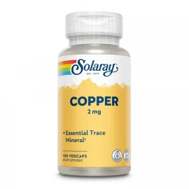 Мідь Solaray Copper 2 mg — 100 caps
