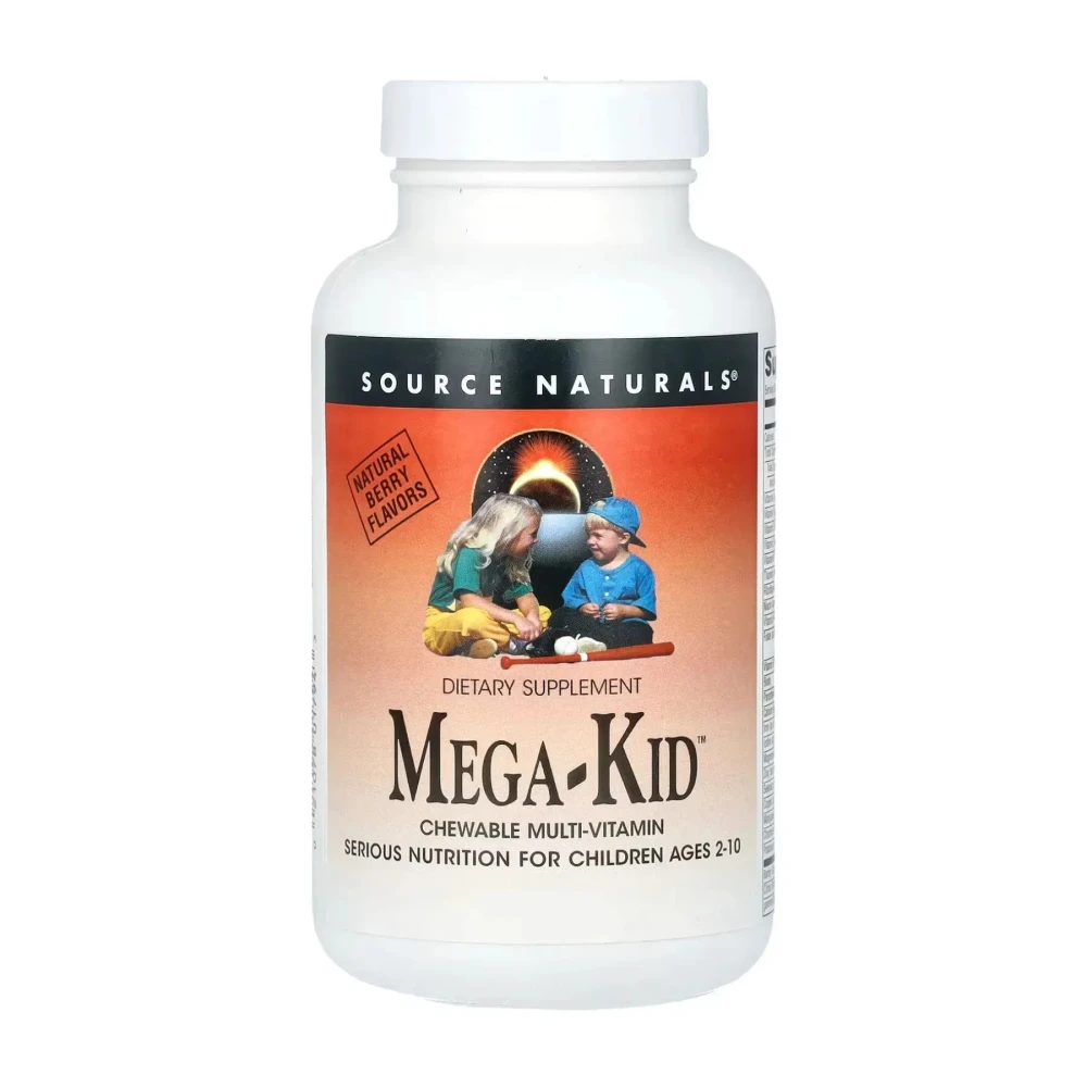 Мультивітаміни Source Naturals Mega-Kid™ - 30 Wafer