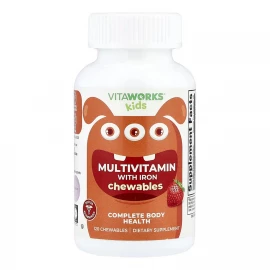 Мультивітаміни із залізом Lifeable VitaWorks Kids Multivitamin with Iron - 120 chewables