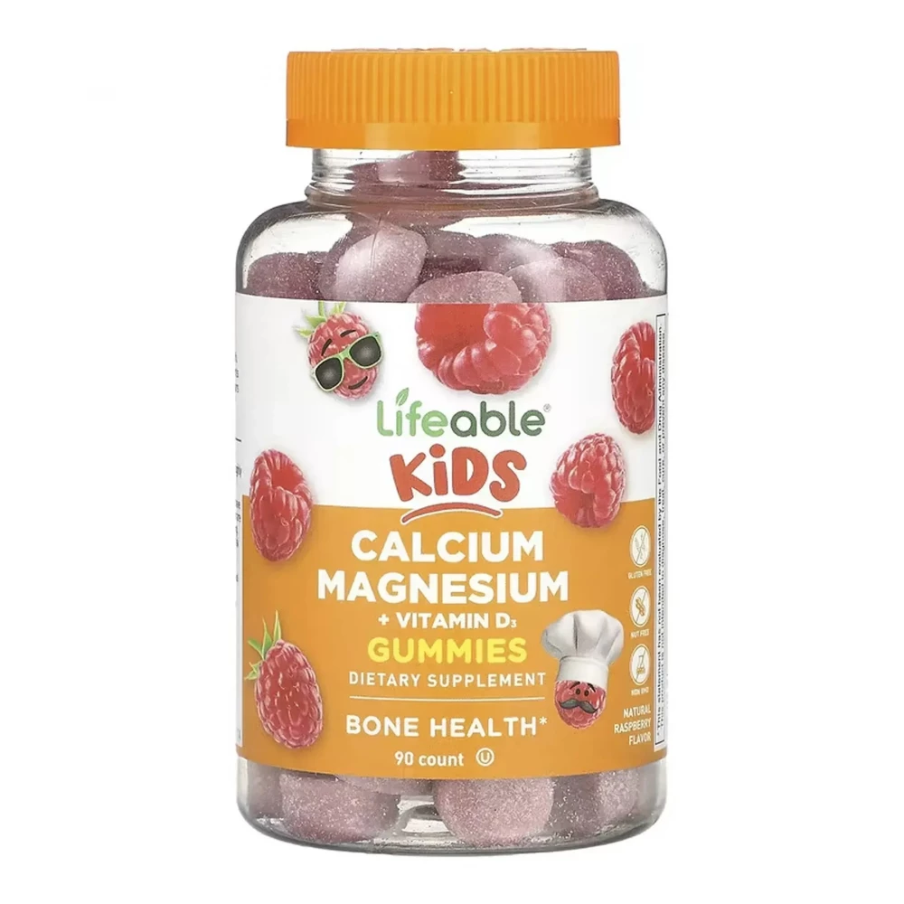 Мультикомплекс Lifeable Calcium Magnesium + Vitamin D Kids — 90 gummies