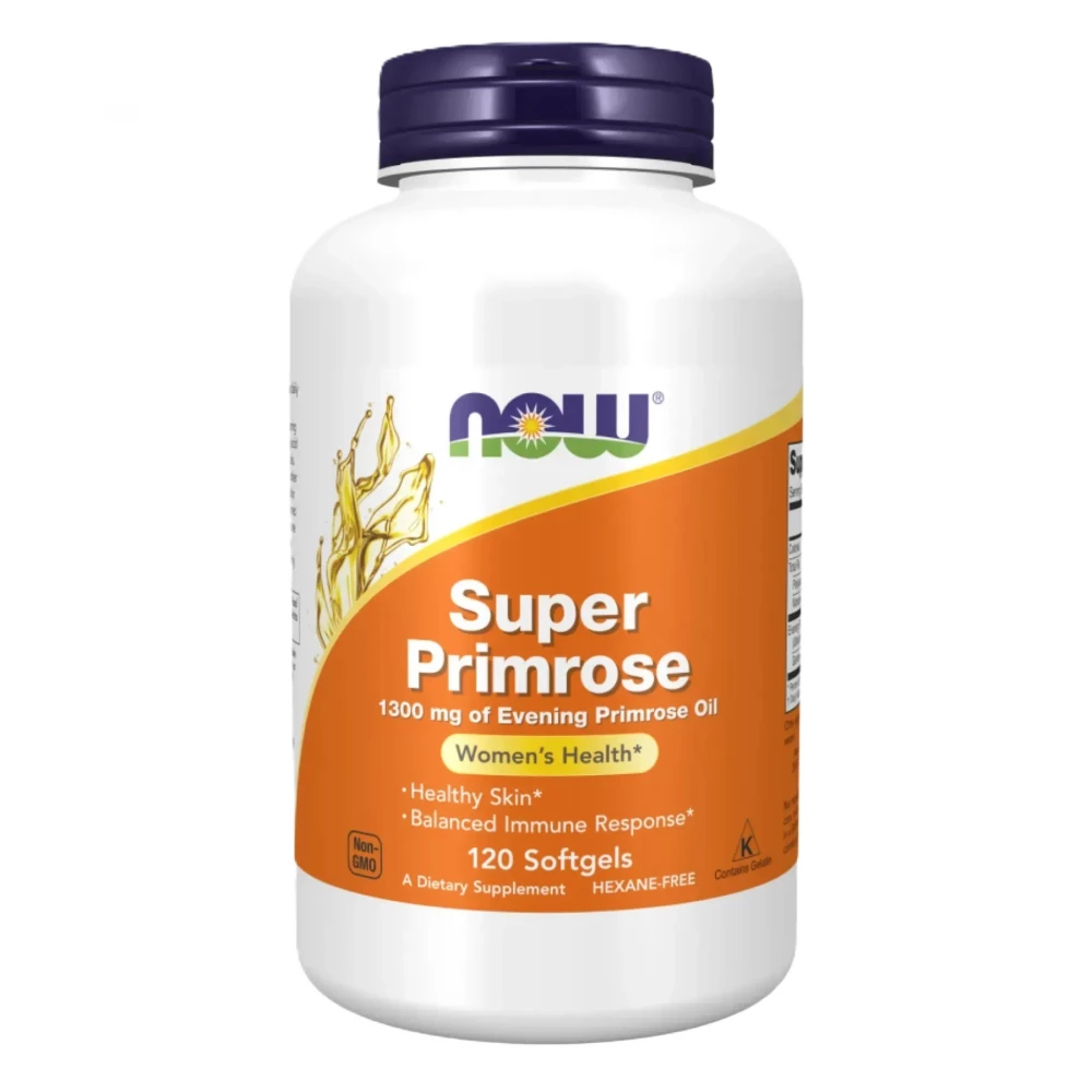 Масло вечерней примулы Now Foods Super Primrose 1300 mg - 120 sgels