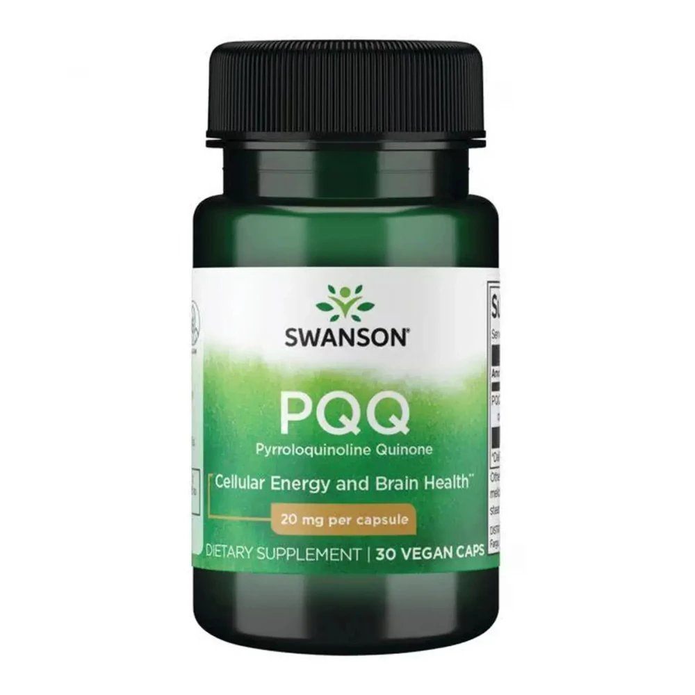 Пірролохінолінхінон Swanson PQQ Pyrroloquinoline Quinone 20 mg - 30 vcaps