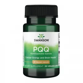 Пірролохінолінхінон Swanson PQQ Pyrroloquinoline Quinone 20 mg - 30 vcaps
