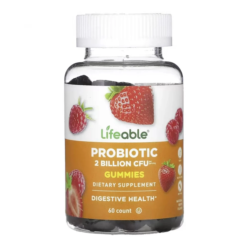 Пробіотик Lifeable Probiotic 2 Billion CFU Adult — 60 gummies