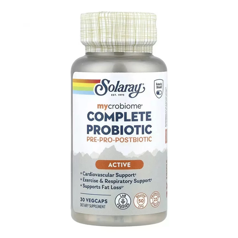 Пробіотик Solaray Complete Probiotic Active — 30 vcaps