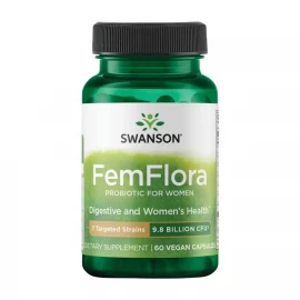 Пробиотик Swanson Femflora Probiotic for Women 9.8 Billion - 60 caps