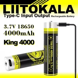 Аккумулятор LiitoKala USB-King4000 18650 4000 mAh с USB