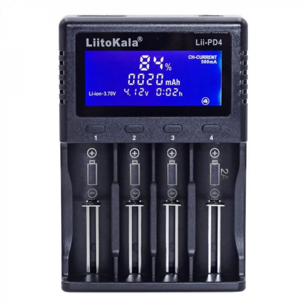 Зарядное устройство LiitoKala Lii-PD4+car EU Charger