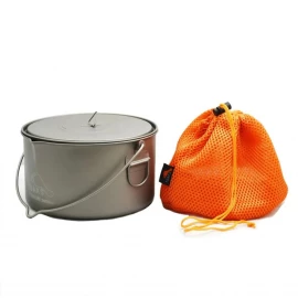 Каструля з розкладними ручками Toaks Titanium 2000 ml Pot with Bail Handle