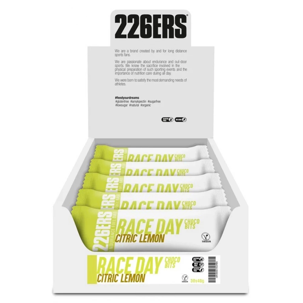 Батончик енергетичний 226ERS Race Day Choco bits Energy 40 г (30 шт/уп)