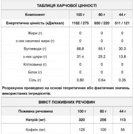 Гель 226ERS High Fructose XS з кофеїном 44 г (32 шт/уп)