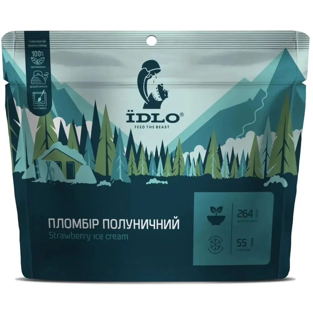 Пломбир Їdlo клубничный