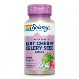 Вишня и семена сельдерея Solaray Tart Cherry & Celery Seed 620 mg - 60 caps