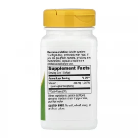 Витамин E Nature's Way Vitamin E D-Alpha Tocopherol - 100 Softgels
