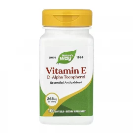 Витамин E Nature's Way Vitamin E D-Alpha Tocopherol - 100 Softgels