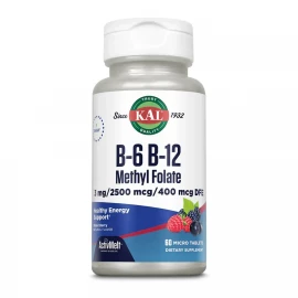 Витаминный комплекс KAL B6 B12 Methyl Folate - 60 tabs