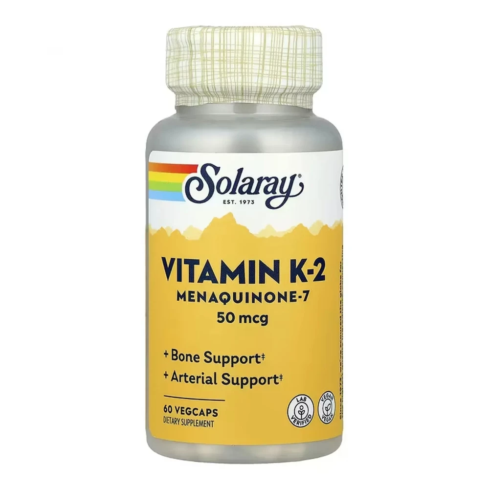 Вітамінний комплекс Solaray Vitamin K-2 MK-7 50 mcg - 60 vcaps