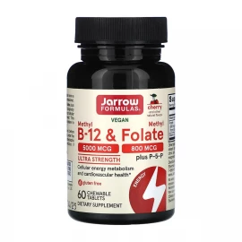 Метил B-12 та Метил Фолат Jarrow Formulas Methyl B-12 & Methyl Folate - 60 tabs