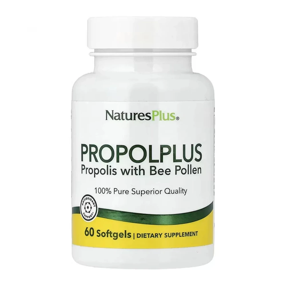 Прополіс Nature's Plus Propolplus, Propolis with Bee Pollen - 60 softgels