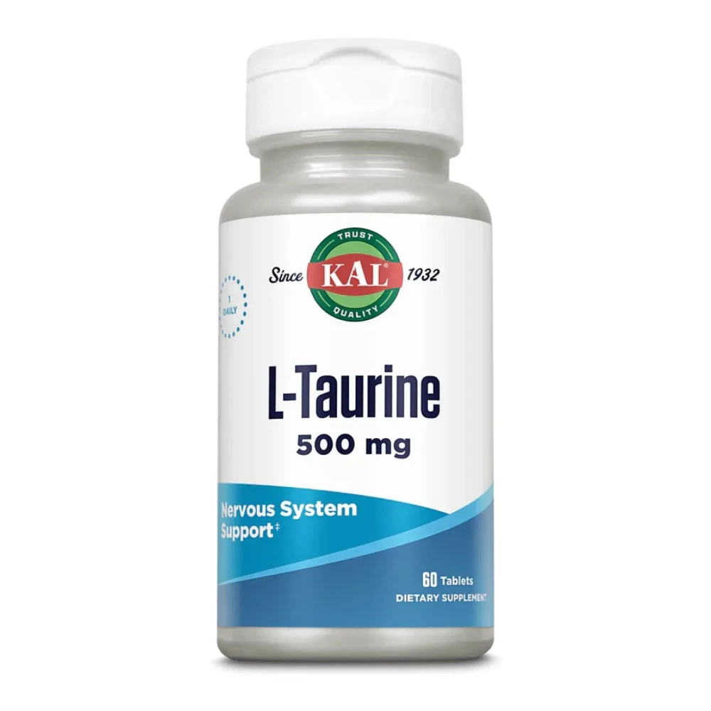 Таурин KAL L-Taurine 500 mg — 60 tabs