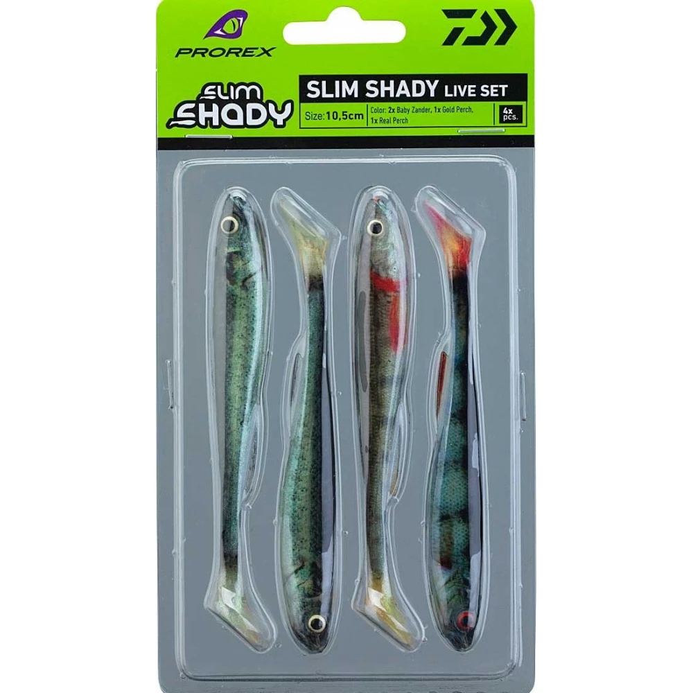 Силікон Daiwa Prorex Real Slim Shady 105 mm 8.0 g 4 pcs
