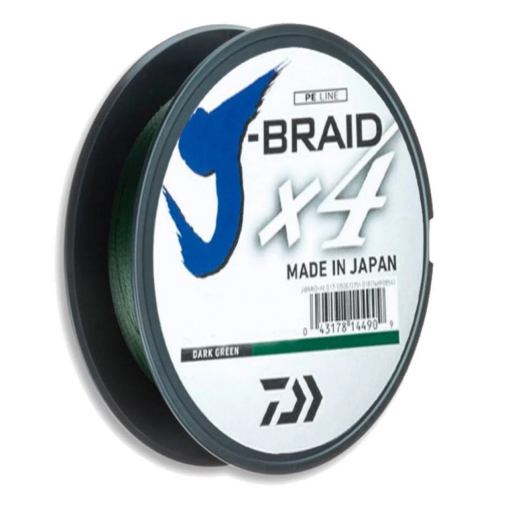 Шнур Daiwa J-Braid X4E 135 m 12.4 kg 0.21 mm #2.5