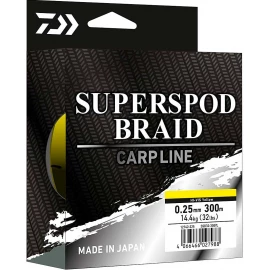 Шнур Daiwa Superspod Braid 300 m Hi-Vis 14.4 kg 0.25 mm