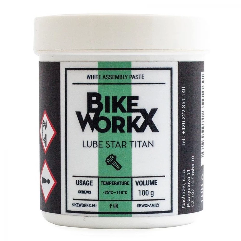 Паста для резьбовых соединений BikeWorkx Lube Star Titan банка 100 г