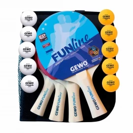 Набір для настільного тенісу Gewo Fun Time 4 Bats 10 Balls