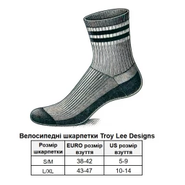 Шкарпетки TLD Mens Performance Socks Peace & Wheelies