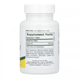 Бетаїн Nature's Plus Betaine Hydrochloride 600 mg - 90 tabs