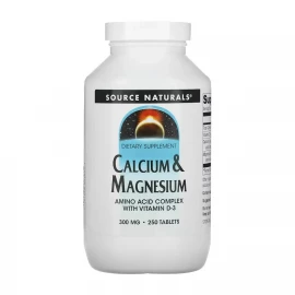 Кальцій і магній Source Naturals Calcium & Magnesium 300 mg — 250 tabs