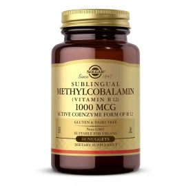 Метилкобаламин Solgar Methylcobalamin (Vitamin B12) 1000 mcg - 60 nuggets