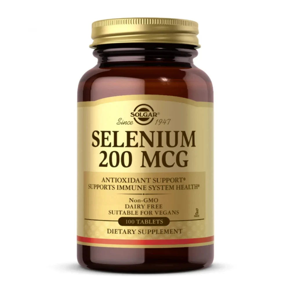 Селен Solgar Selenium 200 mcg - 100 tabs