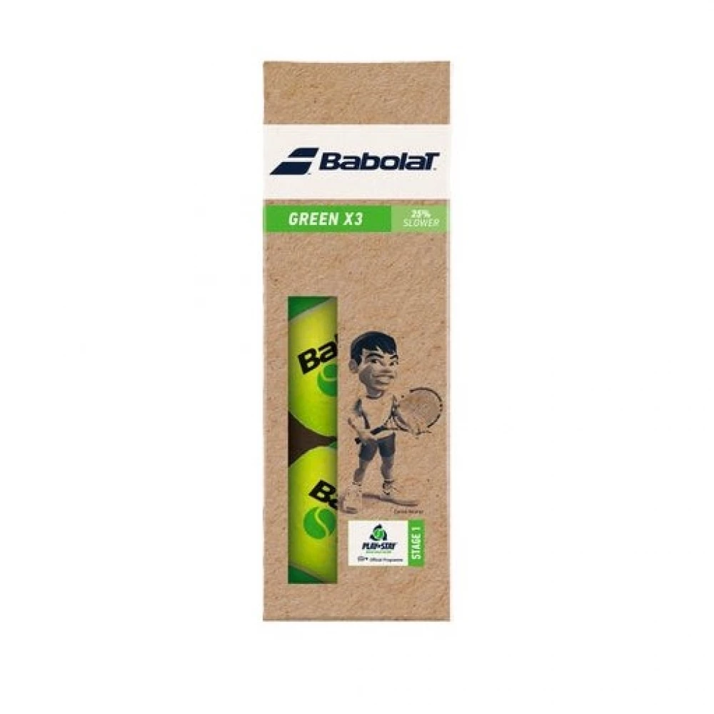 Мячи для тенниса Babolat Green Paper Pack 3 balls