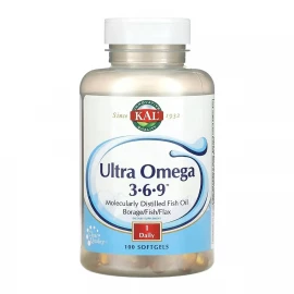 Омега 3-6-9 KAL Ultra Omega 3-6-9 1200 mg - 100 softgels