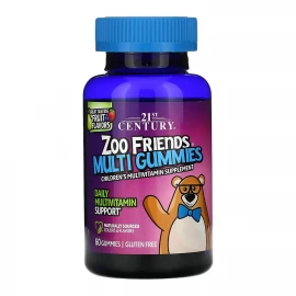 Мультивітаміни для дітей 21st Century Zoo Friends Multi Gummies - 60 gummies