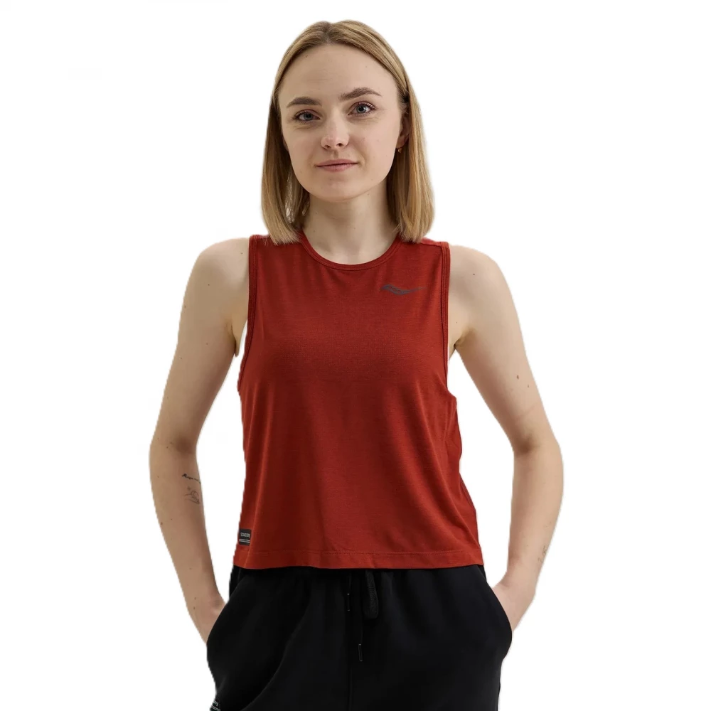 Майка Saucony Stopwatch Crop Tank