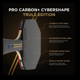 Ракетка для настільного тенісу Stiga Pro Carbon Plus Cybershape Truls Edition 5 Star FL