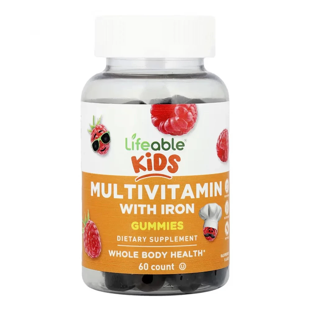Мультивитамины с железом для детей Lifeable Multivitamin with Iron Kids - 60 gummies