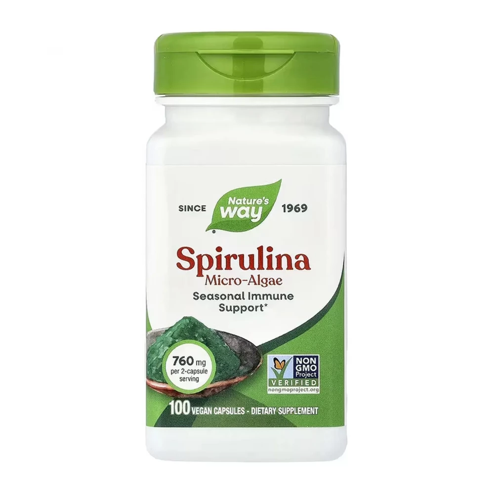Спіруліна Nature's Way Spirulina Micro-Algae - 100 vcaps