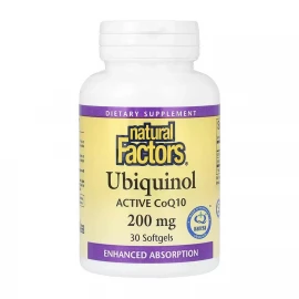 Убіхінол CoQ10 Natural Factors Ubiquinol CoQ10 200 mg - 30 softgels